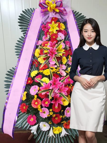 루나미엘레 3단화환 기본형